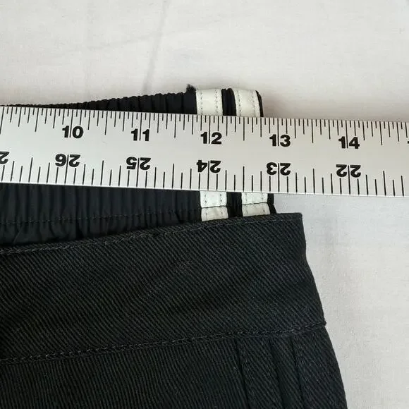 Adidas Firebird Denim Mini Skirt Black Size 2 - Picture 5 of 6